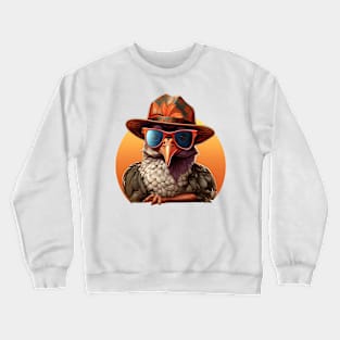 Cartoon Thanksgiving Turkey #9 Crewneck Sweatshirt